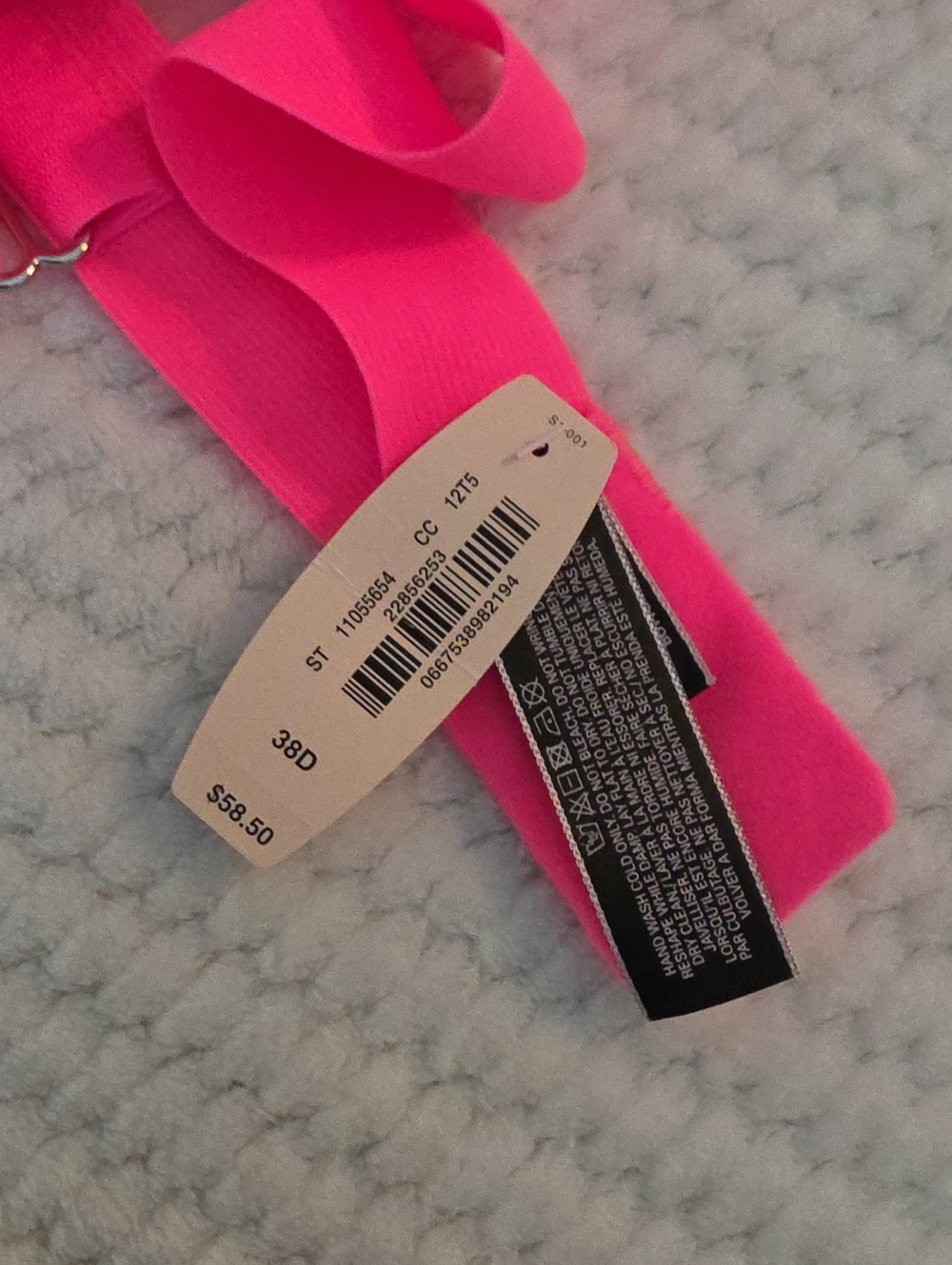 Victoria Secret Women’s Lace Push-Up Bra - Neon Pink Brand New - Picture 5 of 6